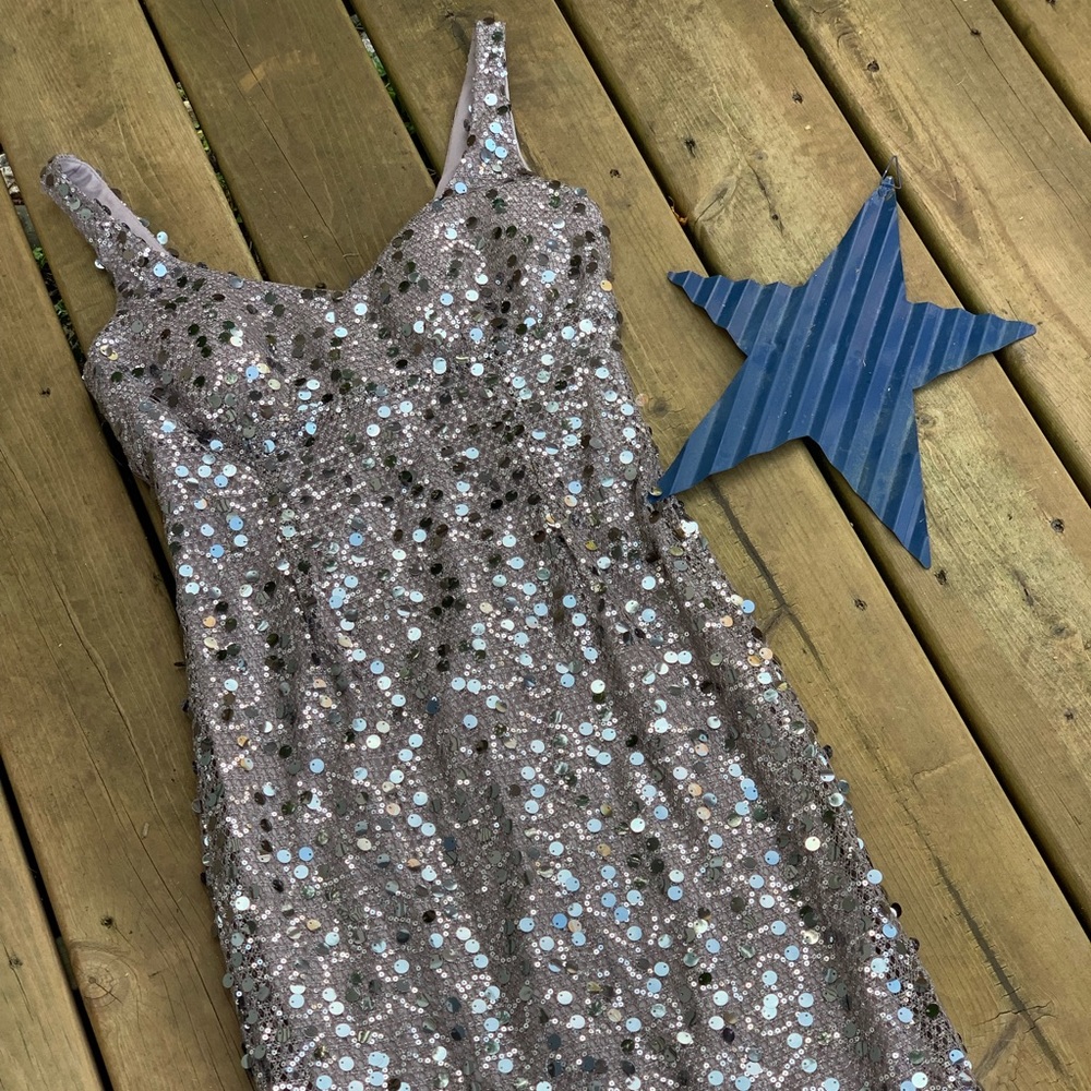 *2/$40* City Triangles Sequined Short Dress